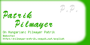 patrik pilmayer business card